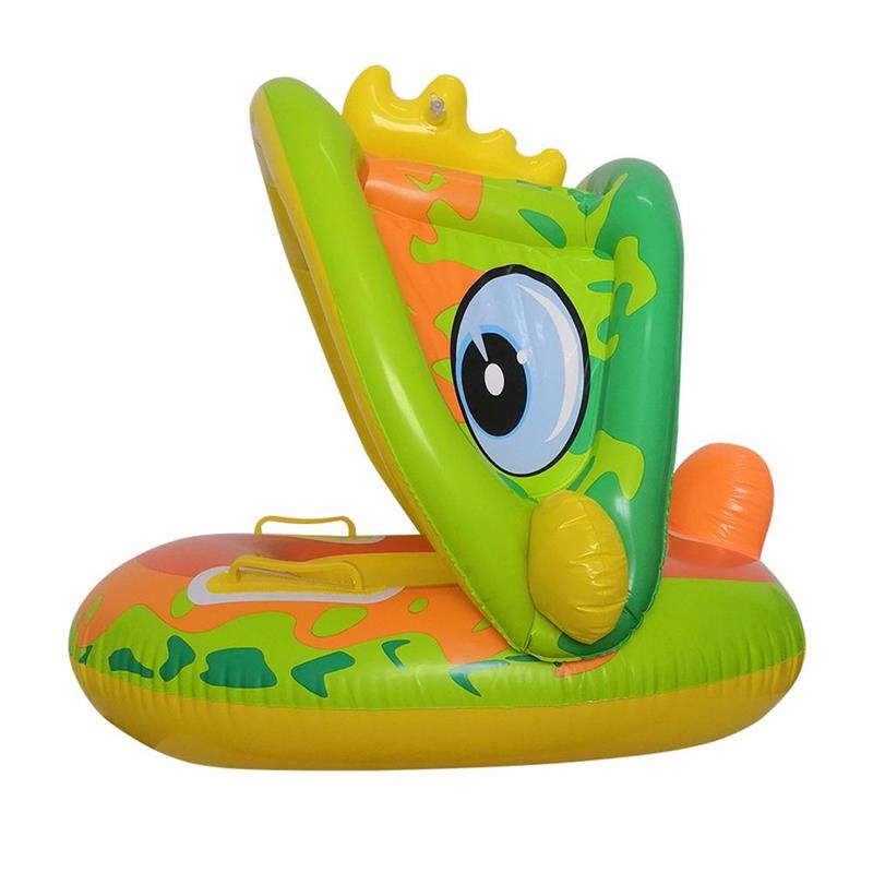 Baby Swimming Inflatable Floating with Sun Canopy Child Swimming Pool Float Ring Bathing water Toy Swimming Trainer 4-60 Months: Default Title