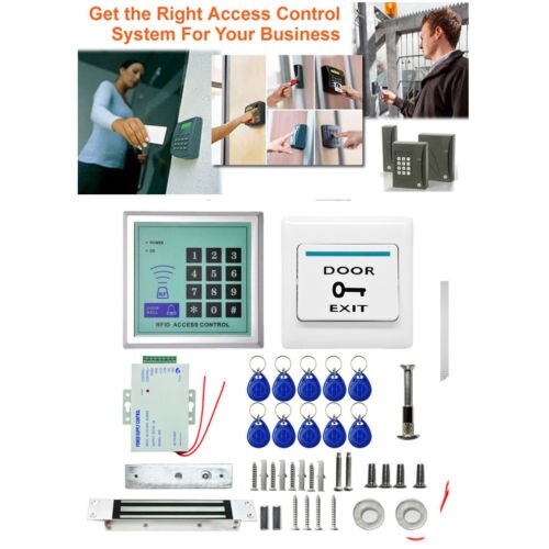 Newest Magnetic Access Control Electric Door Lock ID Key Card Password System Entry with 10 keys