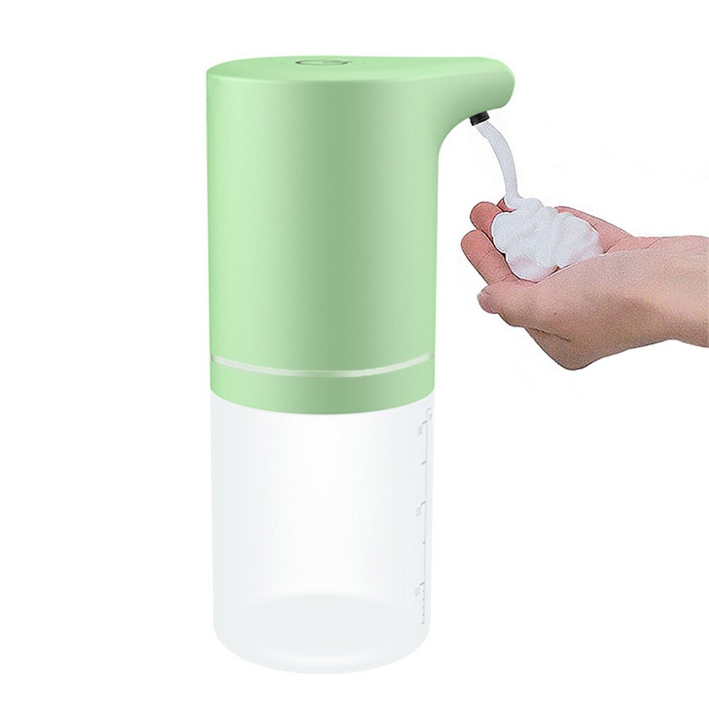 Usb-opladning automatisk sæbedispenser smart sensor flydende sæbedispensere automatisk skumdispenser håndsprit dispenser berøringsfri: Usb opladning grøn