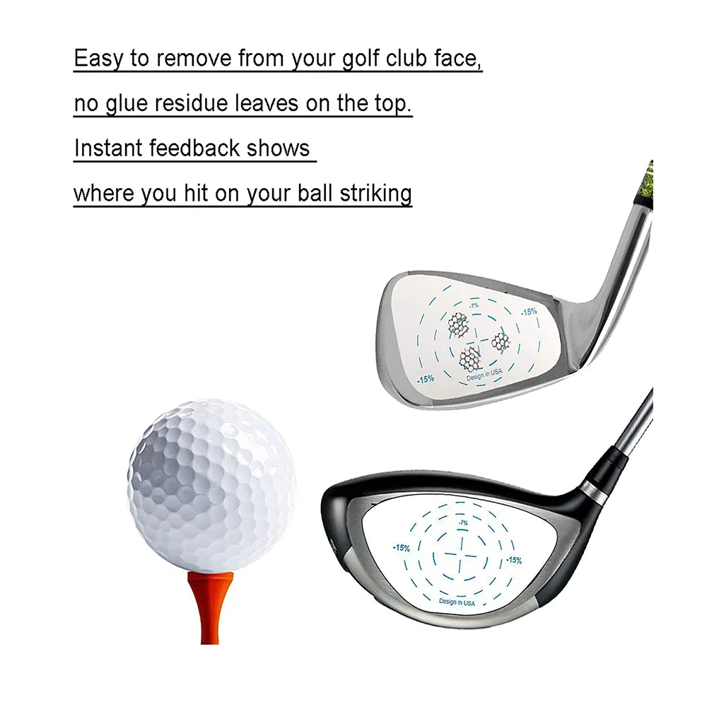 Golf Verein Einschlag Band Etiketten Aufkleber für Fahrer Holz Eisen Putter Ball Schlag Recorder 250 Schulungen hilfen für schwingen-Ausbildung