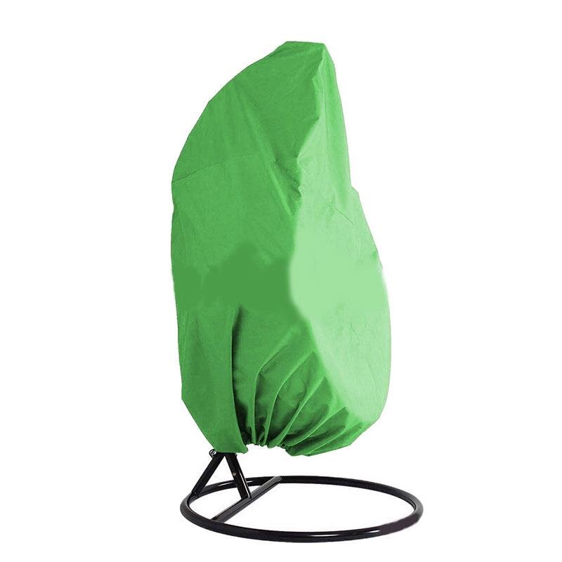Outdoor Hanging Hammock Swing Chair Stand Seat Cover Patio Garden Chair Cover Waterproof Leisure Swing Chair Protactor Cover: Green / Double Chair