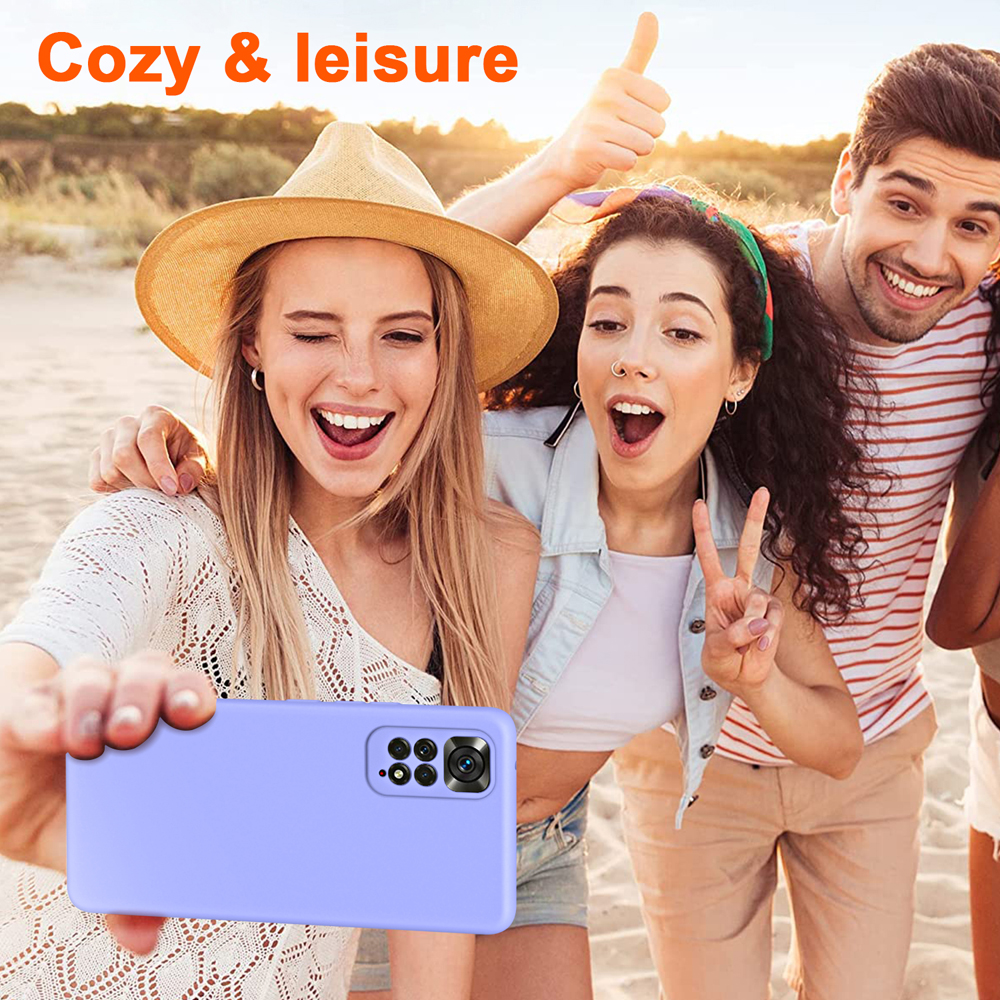 Coque en silicone liquide antichoc pour Xiaomi Redmi Note 11 Pro, 12 Pro, 4G, 5G, 11 S, 11 Pro, 2022