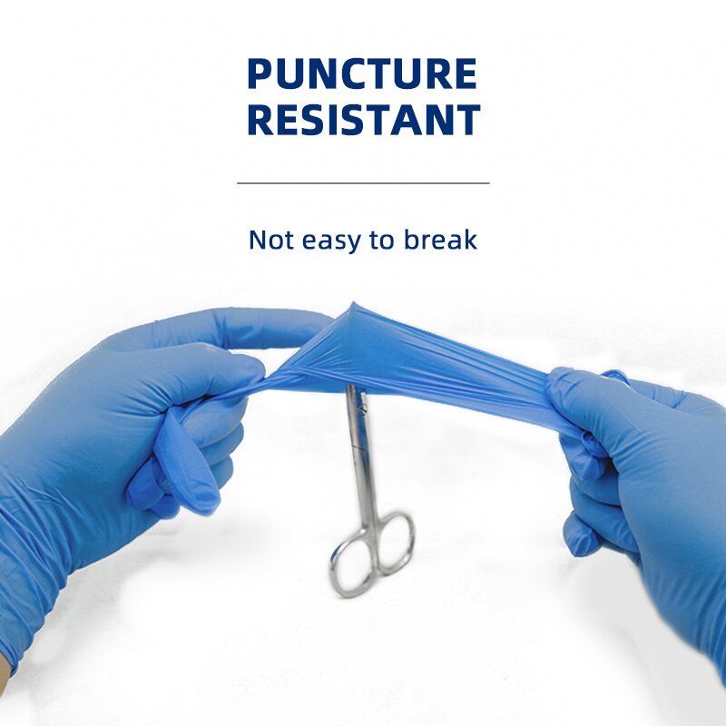 100 Stuks Wegwerp Nitril Handschoenen Allergie Gratis Olie-Proof Voor Huis Schoonmaken/Voedsel/Tuin Handschoenen Universele Voor links En Rechts