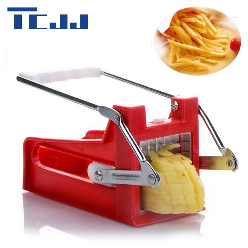 DIY Haushalts Manuellen Edelstahl Kartoffelschneider Hack Französisch Frites Schneider Gemüseschneider Slicer Chopper Dicer 2 Klingen