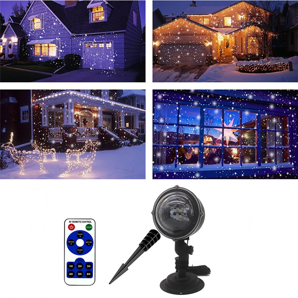 Snowfall Projector light Moving Snow IP65 Outdoor Ball Party Light Stage Lights For Christmas Home KTV Dj Wedding Show