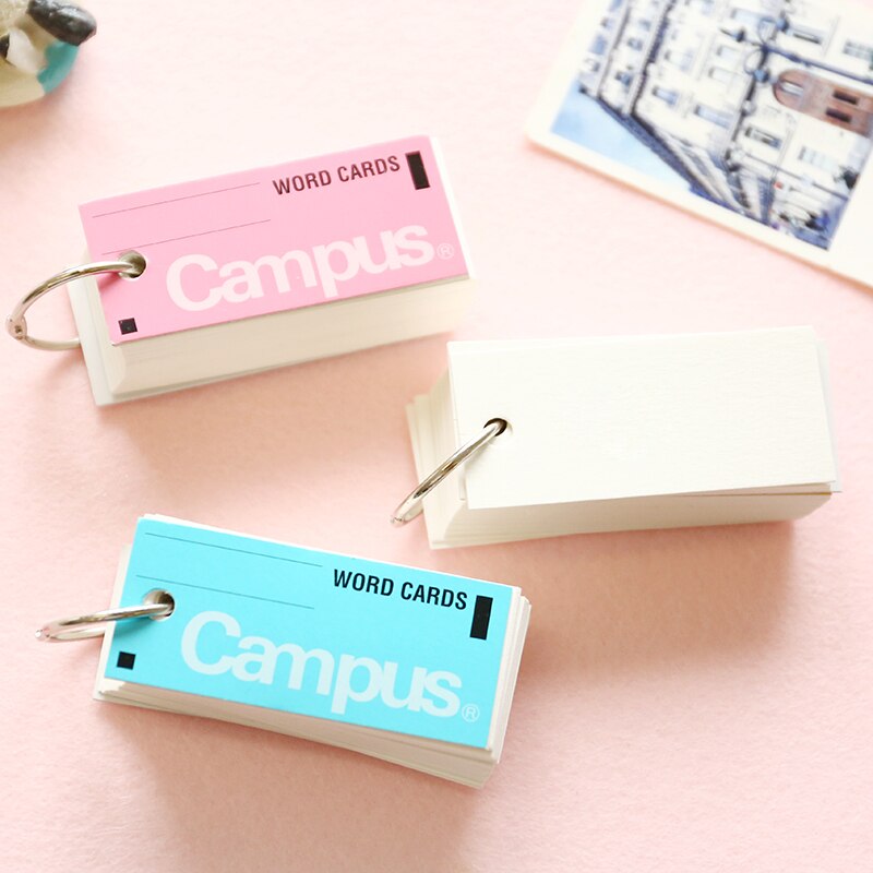 stationery Japanese Portable Campus words Cards Notebook leaflet hoop mini blank notebook pocket book c922