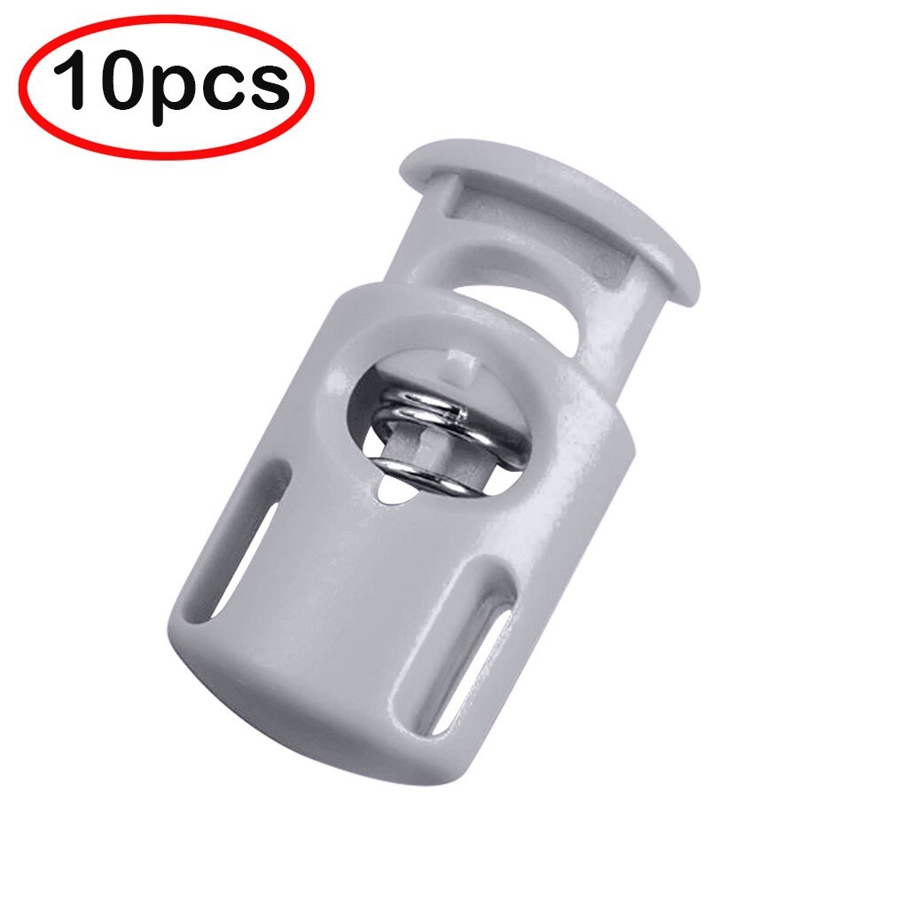 Rope Cord Locks Clip End Single Holes Luggage Lanyard Fasten Stopper Sliding Plastic Stopper Cord Lock koordstopper stoper