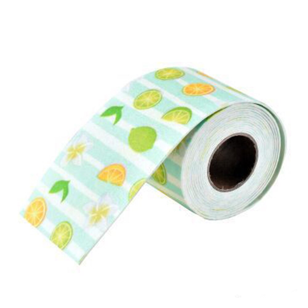 Bathroom Shower Sink Bathtub Seal Tape White Bathroom Kitchen Self-adhesive Waterproof Wall Sticker Cartoon Tape: 8
