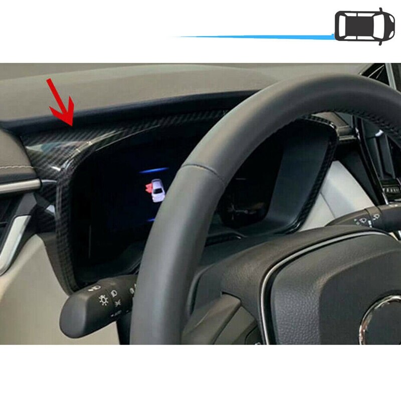 Voor Toyota Corolla Auto Dashboard Decoratie Dashboard Decoratie Frame Centrale Controle Cover Carbon Fiber