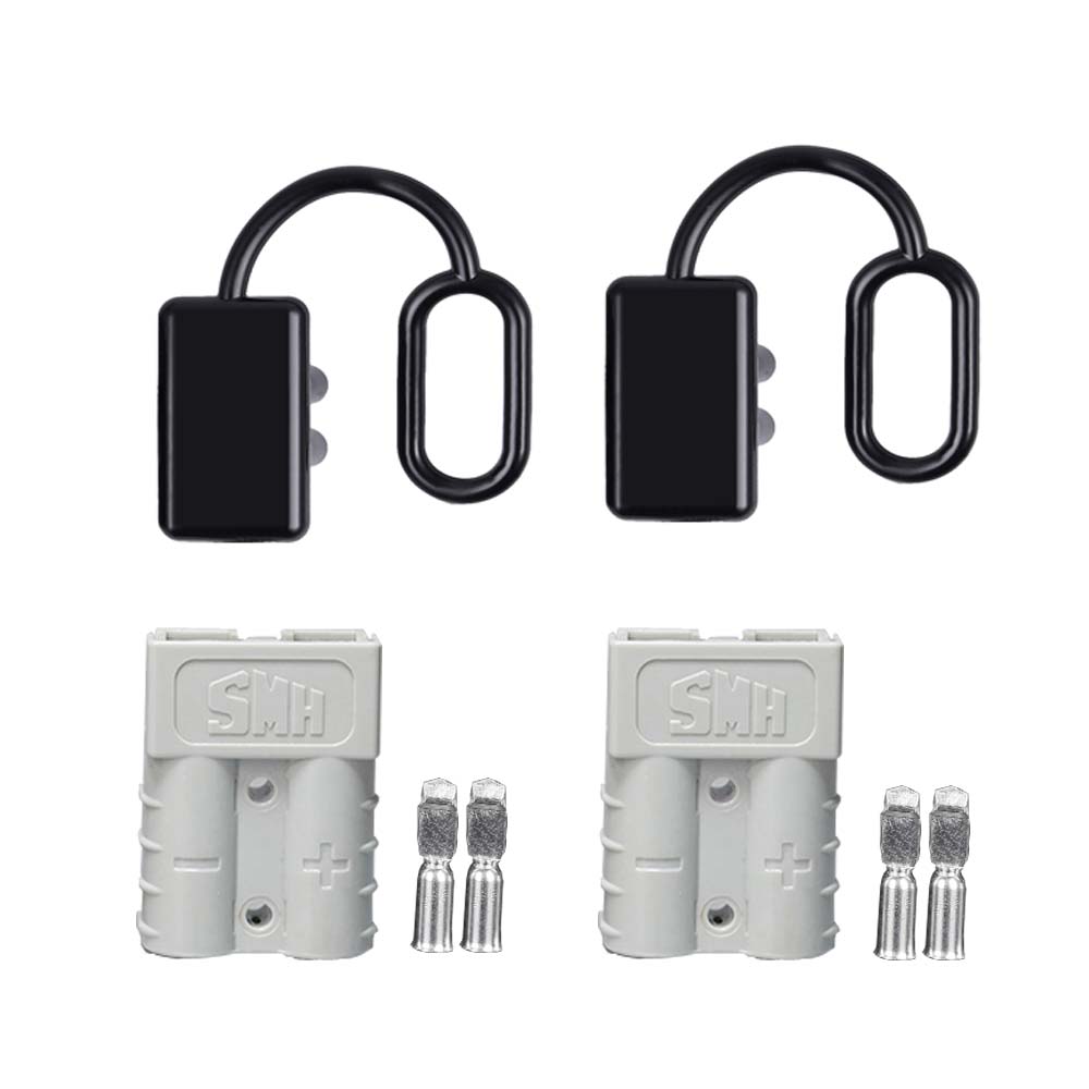 120A 175A 350A 2Pcs Battery Trailer Pair Charge Plug Quick Connector Kit Connect Disconnect Winch Electrical Power Cable
