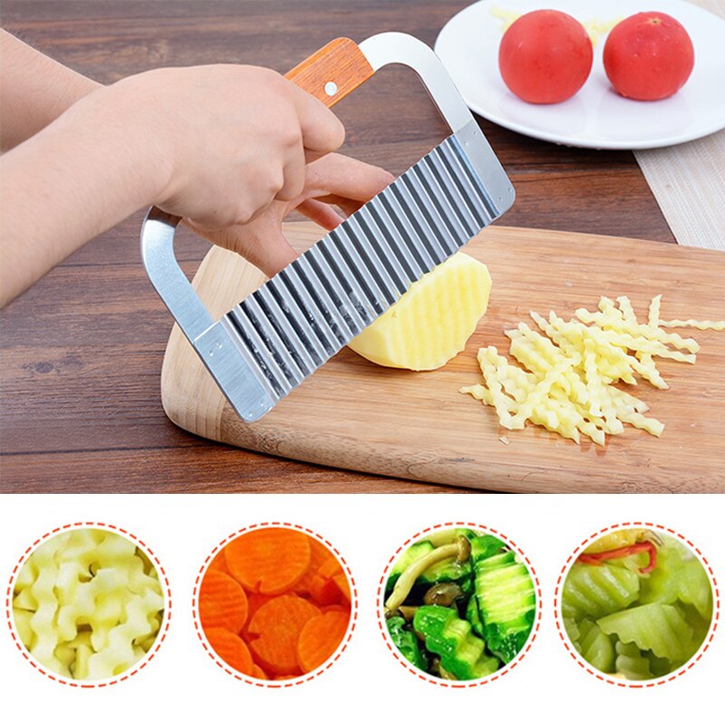 Aço inoxidável batata frita máquina de corte tiras batata cortador corte em tiras slicer ferramenta cozinha casa