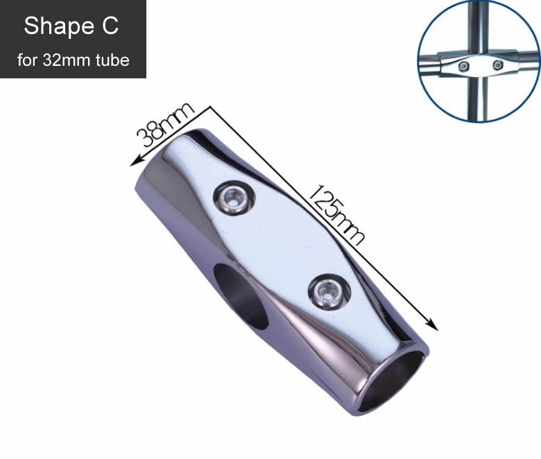 Beautiful Alloy tube connector for 32mm diameter Stainless steel tube/pipe,clamp,Clothes Display rack Connector fittings: Shape C