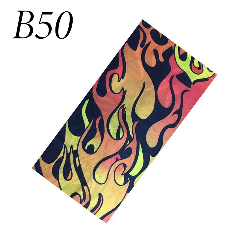 Multifunksjon sport magisk skjerf pustende mtb terrengsykkel fiske ansiktsmaske tube skjerf vindtett sykkel vandring bandana: B50