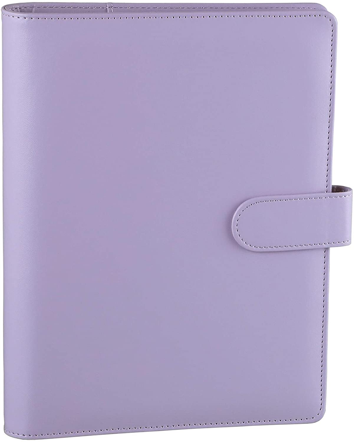 A5 Binder PU Leather 6-Ring Notebook Binder Cover for A5 Filler Paper, Refillable A5 Personal Planner Binder with Magnetic: A5-Purple
