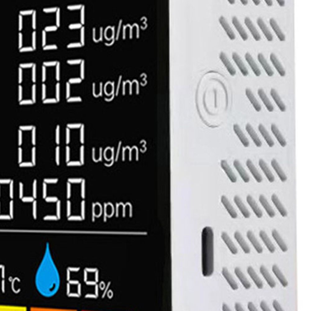 Digital CO2 Meter Temperature Humidity Carbon Dioxide TVOC HCHO PM2.5 Detector Air Analyzer Monitor Instrument