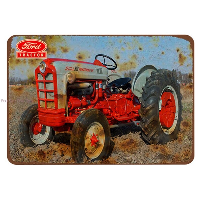 Farmall John Deere Green Metal Tin Signs Tractor For Farm House Plaque Painting Wall Decor Retro Wall Stickers For Pub Garage: 8