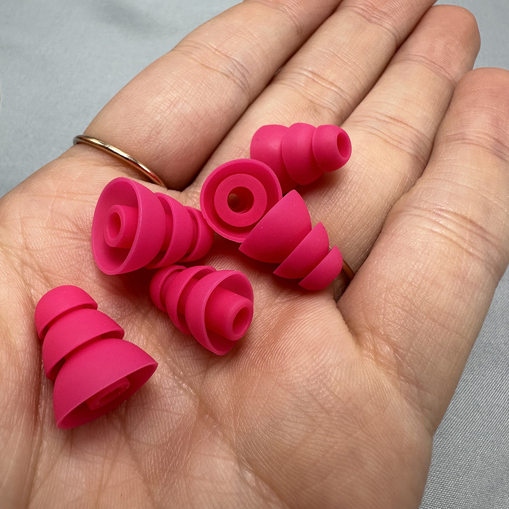 Écouteurs intra-auriculaires en Silicone à trois couches, oreillettes, embouts de bourgeon, bouchon d'oreille, 6 pièces/3 paires