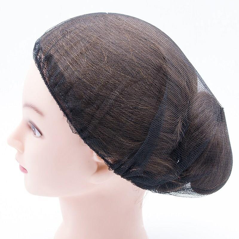 1PCS Full Hair Net False Hair Net Hospital Nurse Work Big Hair Net Sleep Wrap Hair Net Food Workshop Black Big Hair Net Hair Cap