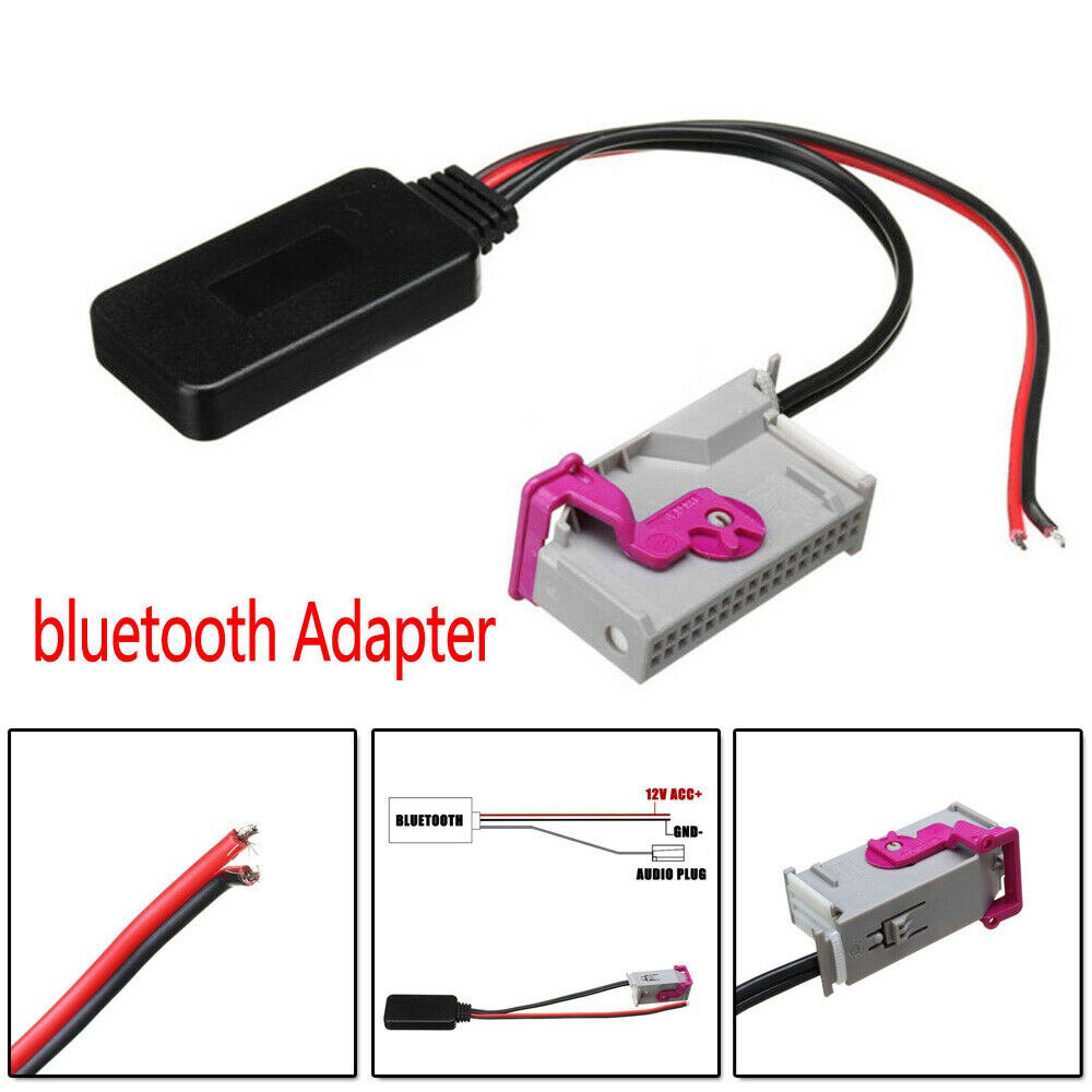Bluetooth RNS-E Navigation Aux Adaptor 32-Pin Fit for A3 A4 A6 A8 TT R8