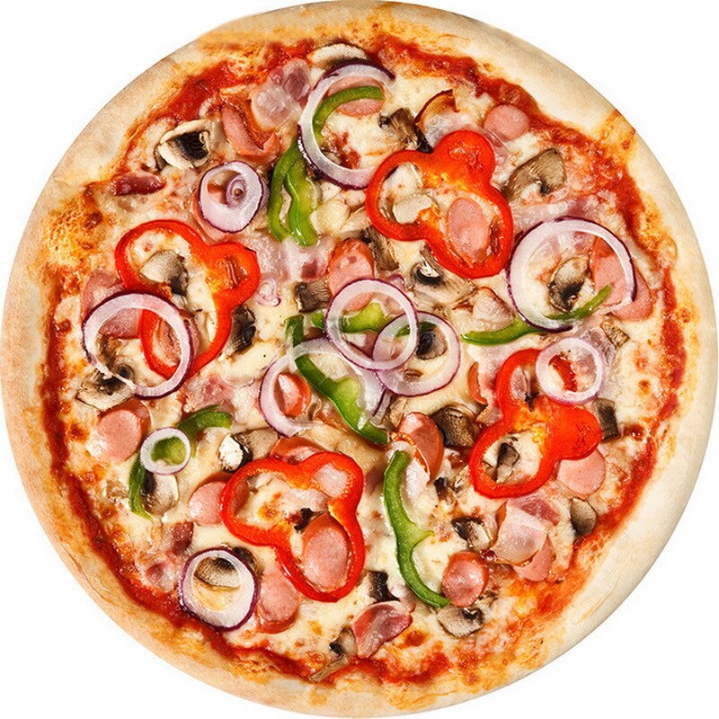 Zachte Warme Flanel Pizza Deken 180Cm Ronde Vorm Donut Hamburger Vliegtuig Reizen Draagbare Wearable Zomer Gooi Deken: 4-4 / diameter-180cm