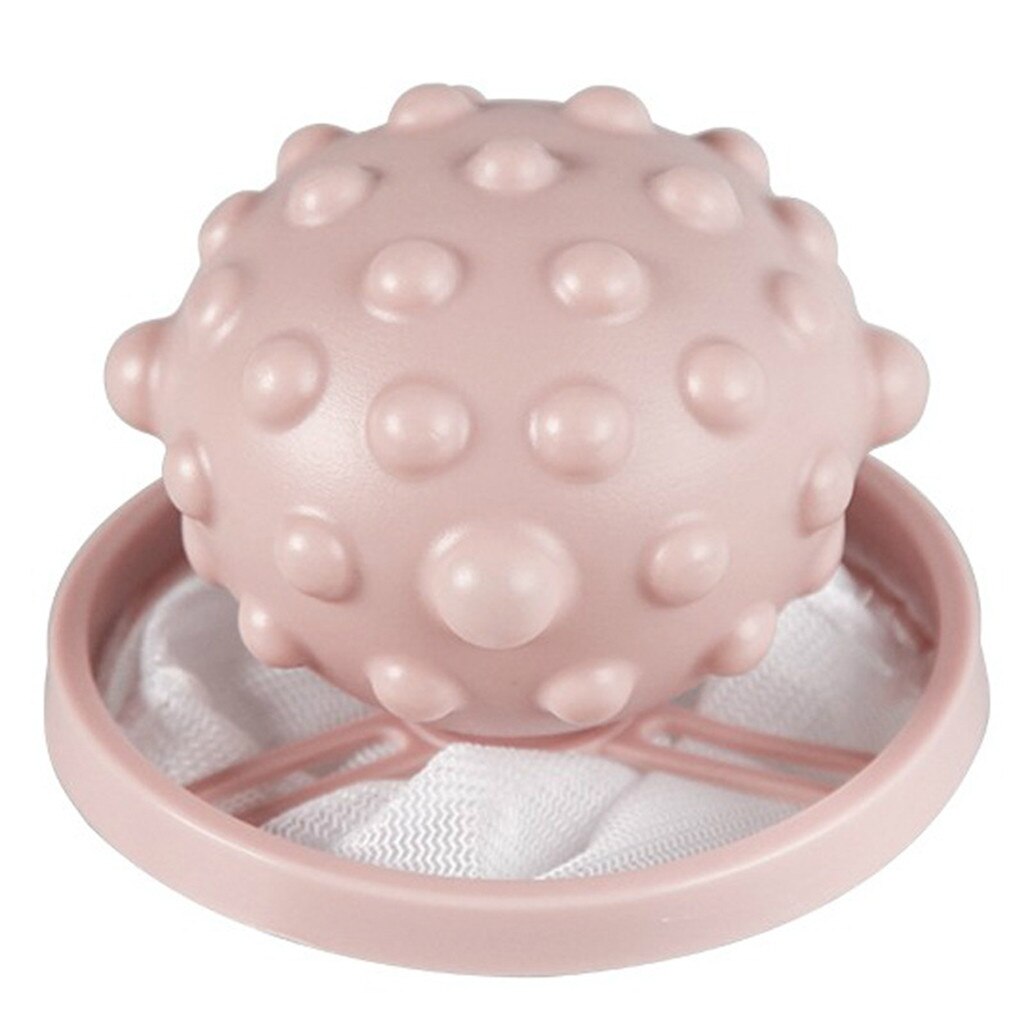 best selling products Floating Lint Hair Catcher Washing Machine Hair Ball Suction Hair Remover support: Pink