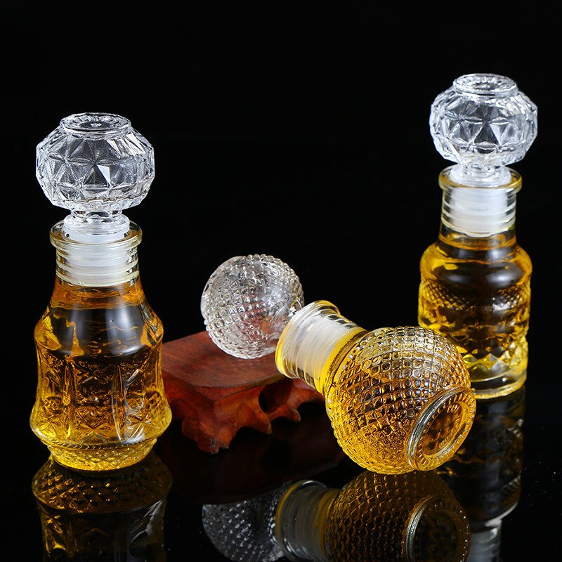 Jarra de miel de cristal de lujo X15, jarra de 50ml de capacidad, 2oz, decantador, botellas de vidrio de almacenamiento, de de boda, tarros de miel