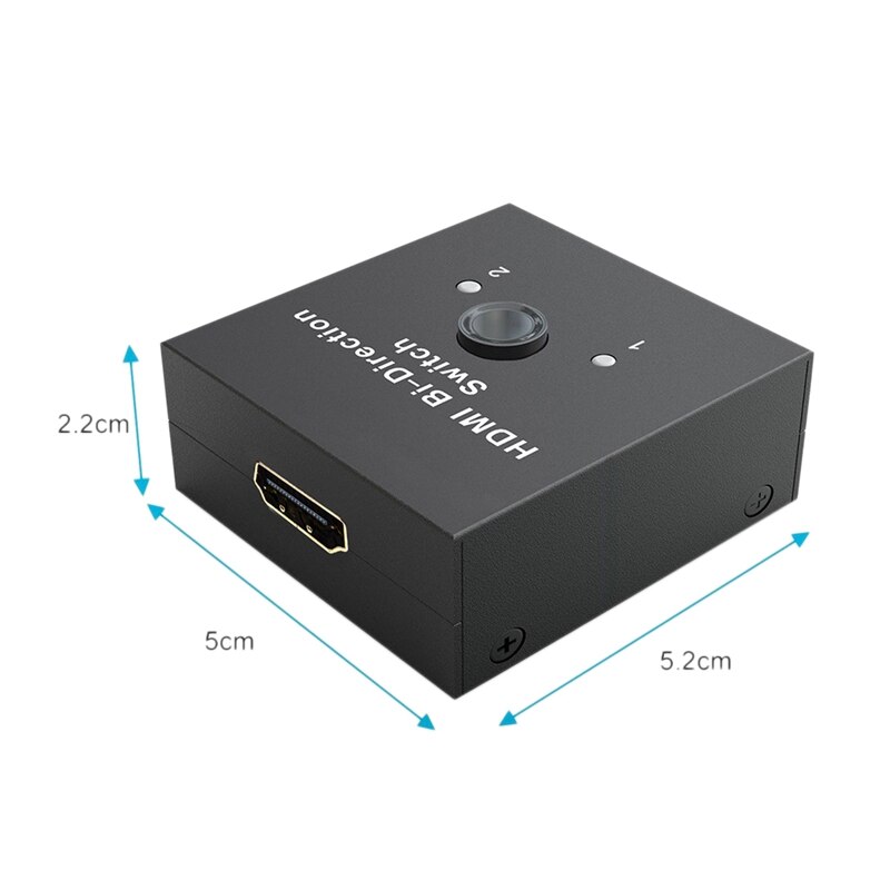 Hdmi 2.0 Bi-Richting Smart Switcher 2X1 1X2 Ultra Hd 4K Bidirectionele Hdmi 2.0 switch Hub Hdcp 3D 1080P 4K Hdmi Adapter