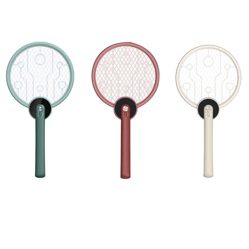 Opvouwbare Elektrische Bug Zapper Vliegenmepper Oplaadbare Elektrische Schok Mug 72XF