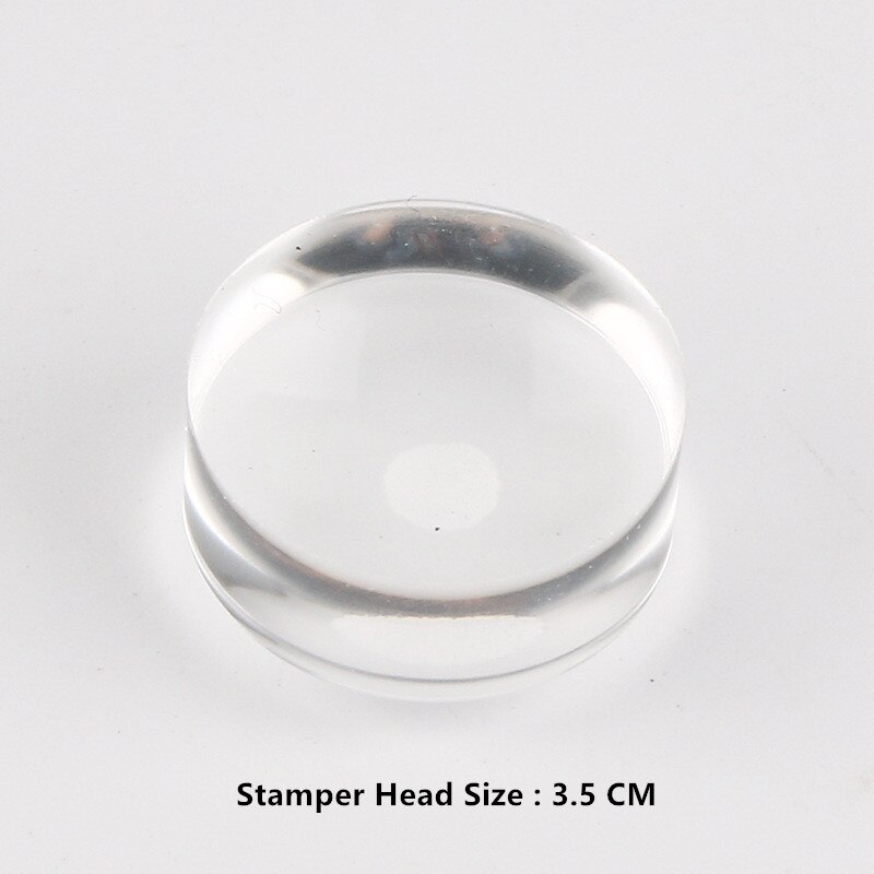 Transparent Head Nail Stamper Scraper Set Silicone Stamper for Nail Art Stamping Plate Template Stamp Tools: stamper head