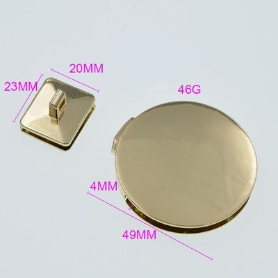 1Pcs Tas Sluiting Lock Voor Diy Handtas Tas Accessoires Handtas Snap Sluiting Case Gespen Onderdelen Hardware Tool: 5