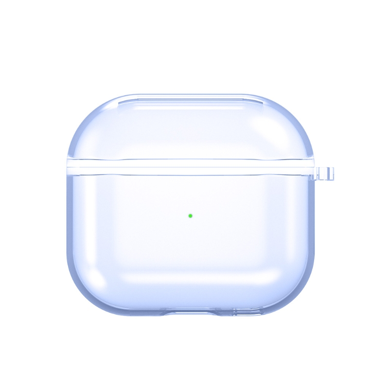 TPU Transparent Headphone Accessories Suitable for Air-pods 4 Generation Transparent Black/Blue/Green/Powder/Transparent: bl