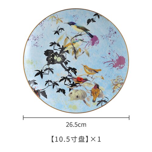 Luxury Dinner Plate Set Porcelain Porcelain Plates Dinner Serving Japanese Ceramic Bone China Vaisselle Cuisine Dinnerware Set: 10.5  inches