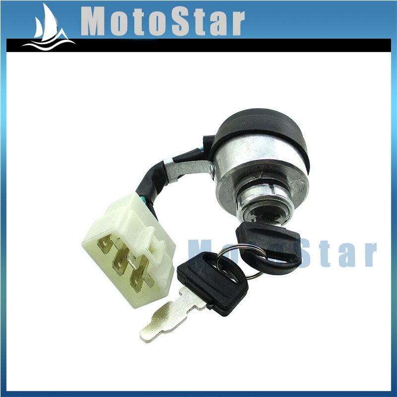 6 Wire On Off Start Kill Ignition Key Switch For DuroMax XP4400E XP4400EH XP8500E XP10000E 188F 190F 5KW 6KW 7KW Gasoline
