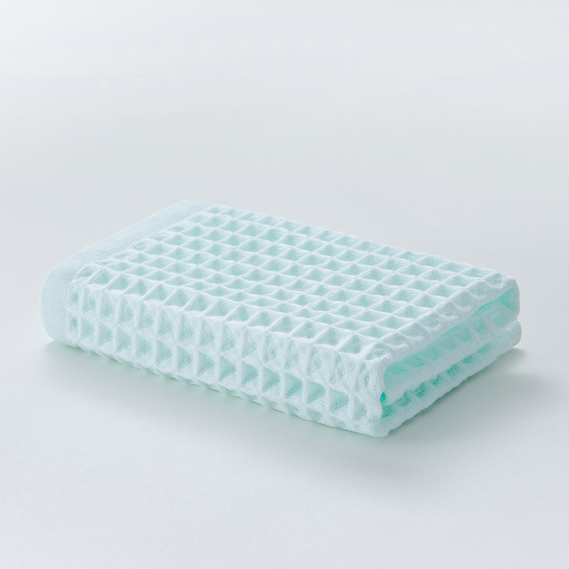 1 stks Wafel Zachte Gezicht Handdoeken voor Volwassenen Plaid Handdoek 100% Katoen Gezichtsverzorging Badkamer Gereedschap Sport Haar Handdoek 34*34 cm Vierkant: Paars
