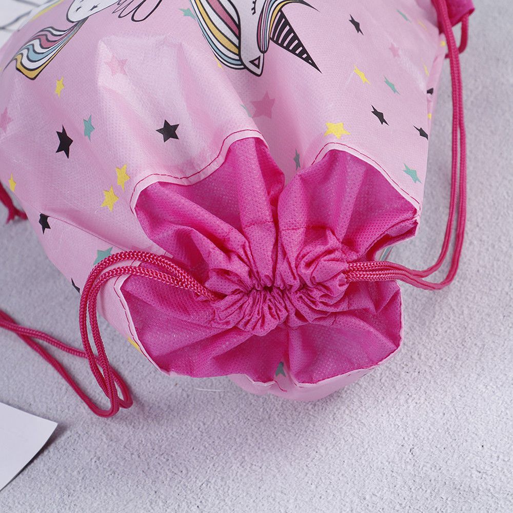 Unicorn Drawstring bag for Girls Travel Storage Package Cartoon School Backpacks Children Birthday Party Favors