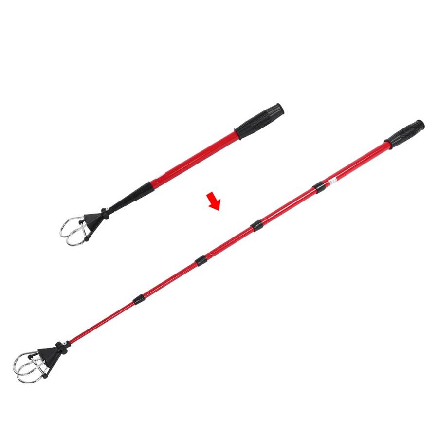 ball picker Ball Retriever Telescopic Balls Picker Stainless Steel Shaft Automatic Locking Scoop