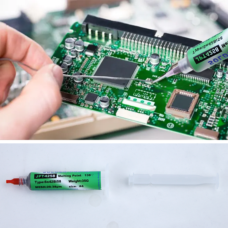 Sn42 bi 58 smd svejsepasta, reparationslodepasta blyfri sprøjte ingen ren lodepasta lavtemperatur reparationssvejsepasta