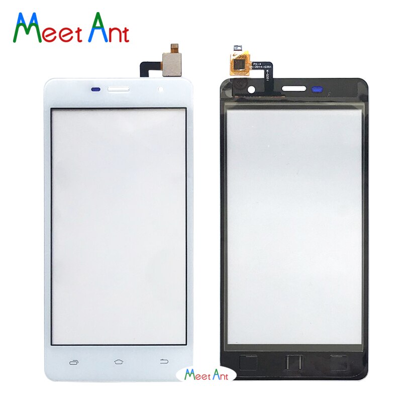 Alta qualidade 5.0 "para micromax q351 digitador da tela de toque sensor exterior lente vidro painel