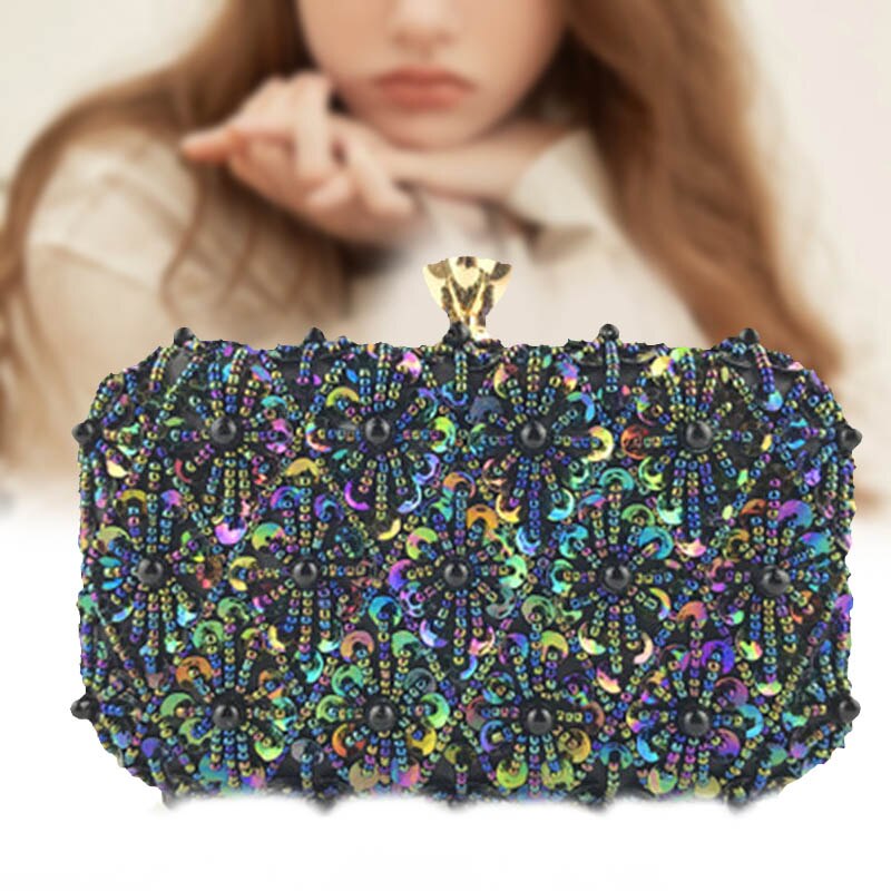 Pailletten Perlen Abend Taschen Frauen Formale Geldbörse Party Hochzeit Prom Cocktail Party Handtaschen Beste -WT