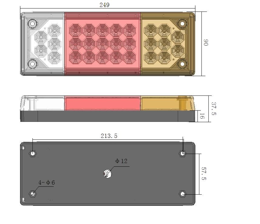 TRAILER LIGHT,TRAILER TAIL LIGHT,TRAILER LAMPS,TAILER PARTS, LED BY PAIR