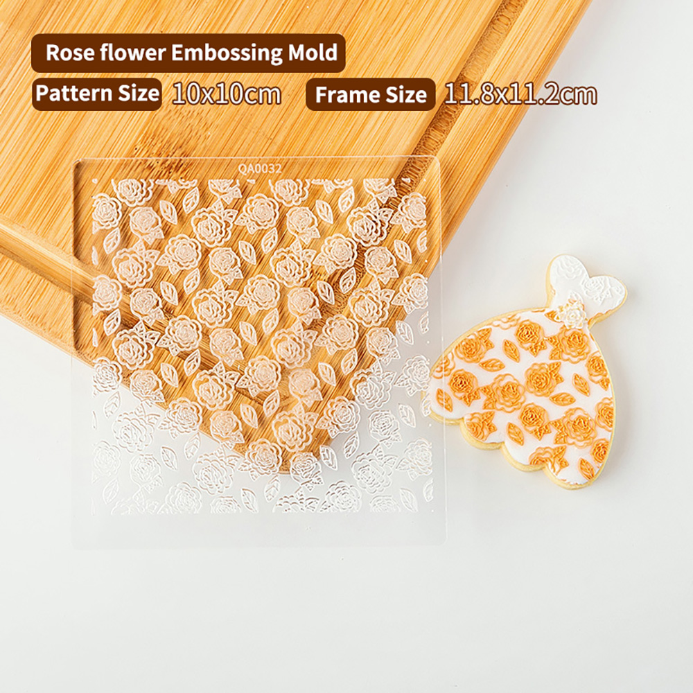 Verktøy for bryllupskakedekorering, kakepresse, stempel, pregemaskin, kjeksutstikker, fondant, sukkerhåndverk, kakeutstikkere, form, kakeform: Rød