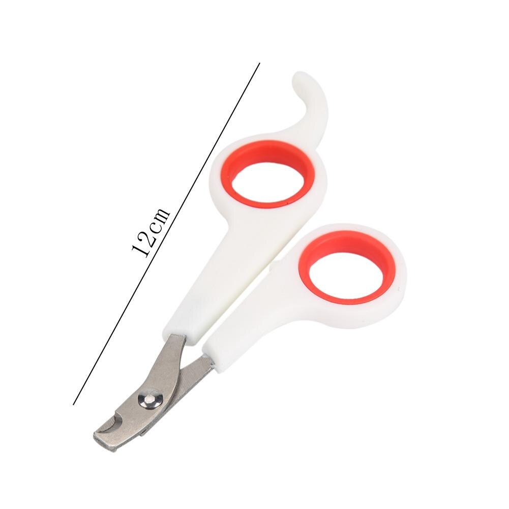 Pet Nail Toe Clipper Scissors Dog Cat Claw Grooming Trimmer Pet Nail Toe Clippers Animal Claws Scissor Stainless Steel Cut: White
