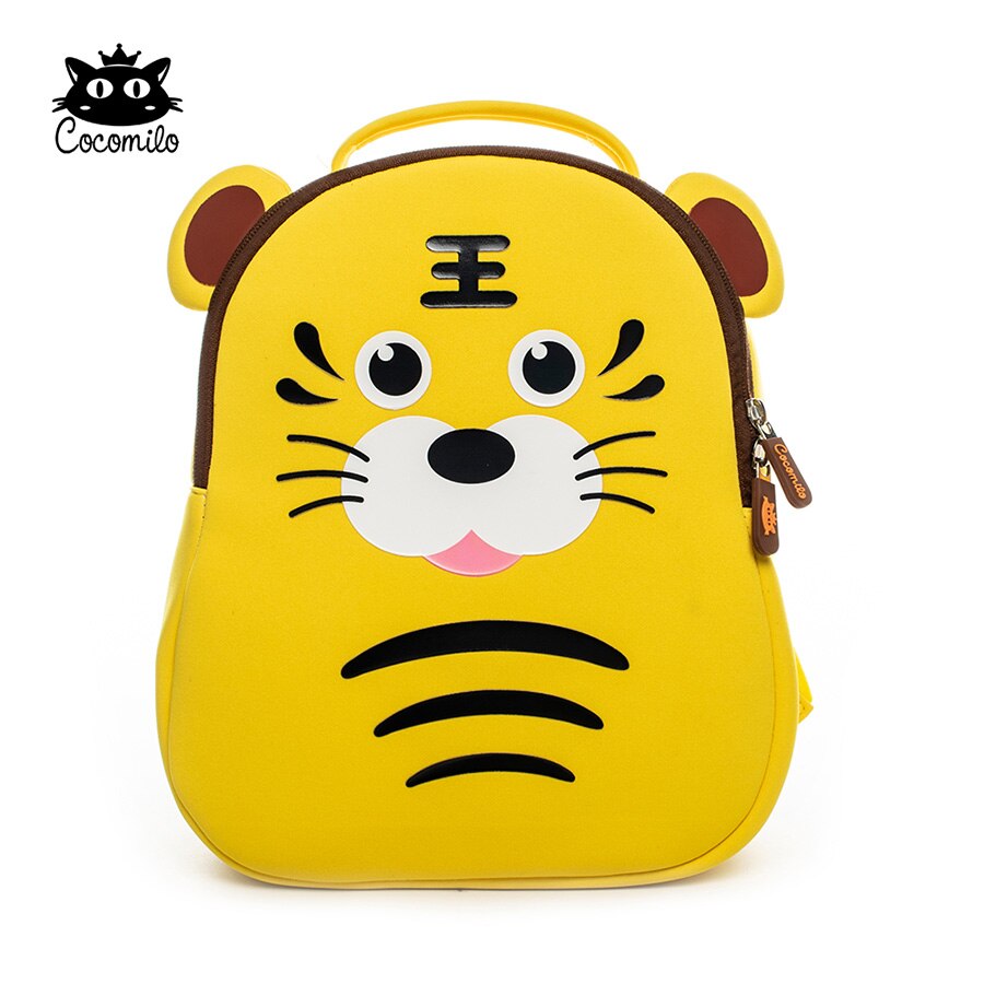 Cocomilo Fabrik Preis 3D Gelb Kaninchen Kleinkind freundlicher Schule Tasche für freundlicher Wasserdicht Tiere Anti Verloren Mochila Infantil: Tiger