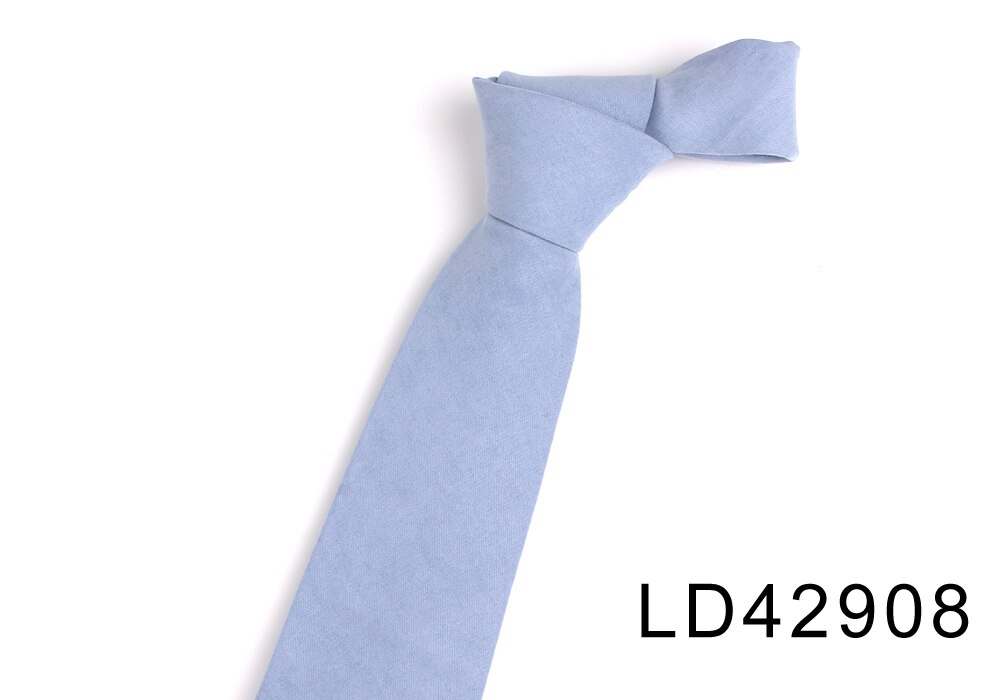 Cravate pour hommes, couleur bonbon, loisirs, solide, cravate classique pour mariage, affaires, Slim, bleu pour adultes: LD42908