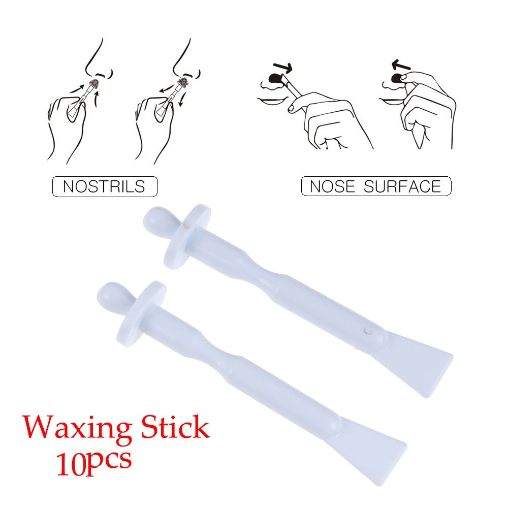 10 stuks neuswax sticks voor het verwijderen van neushaar, natuurlijke bijenwas, veilige formule, accessoires voor het verwijderen van haartjes voor vrouwen, wax sticks