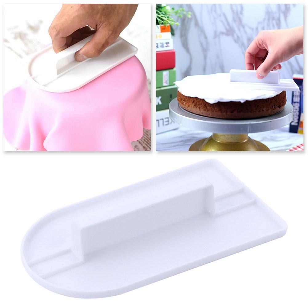 Wit Huishoudelijke Cake Soepeler Polijstmachine Gereedschap Cake Decorating Bakken Tool Soepeler Mold Keuken Siliconen Gereedschappen Fondant Suiker P2D2