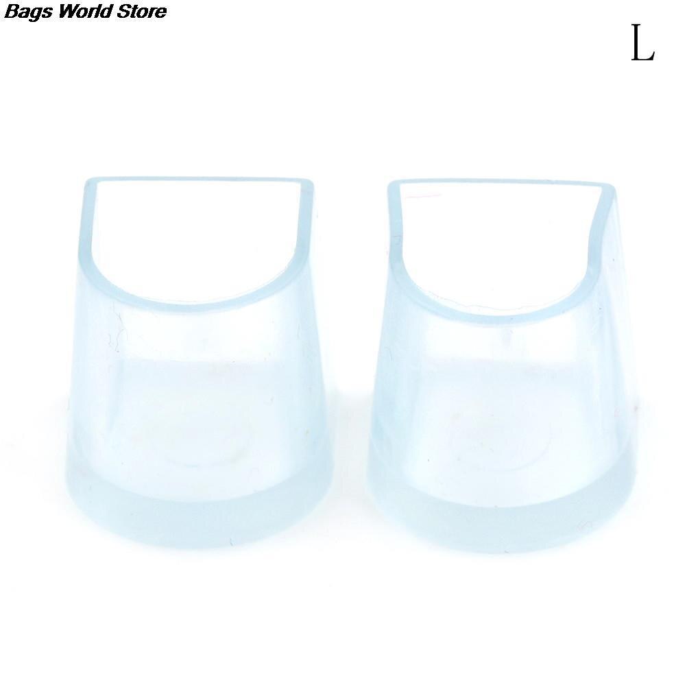 1 Pair Latin Dance Shoes Transparent Shoe Covers Cap Shoe Care Hard Wearing High Heeler Wedding Heel Protectors Stoppers 3 Sizes