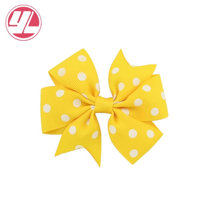 Stip 3 inch kinder grosgrain lint strikken met clip boutique strikken doe-het-zelf haaraccessoires voor babymeisjes 592: 10