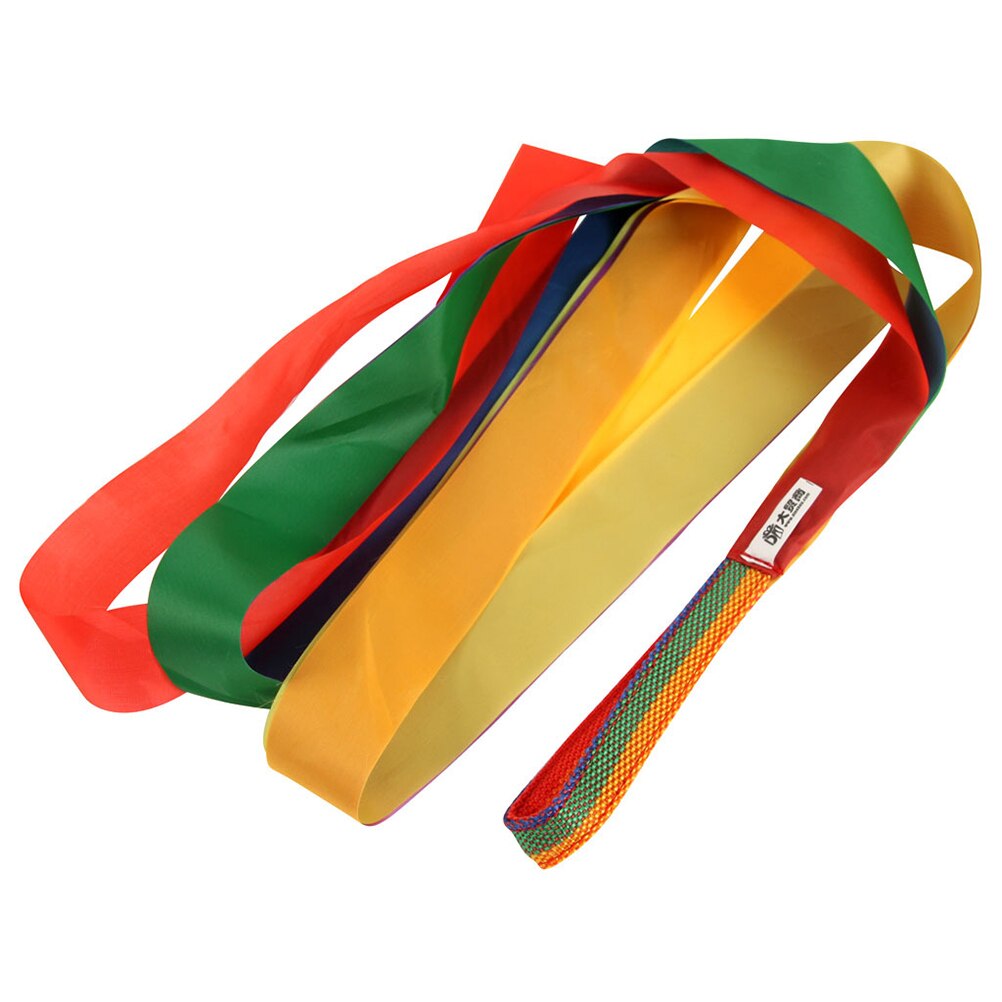ruban de danse de gymnastique arc-en-ciel pour enfants, exercices de gymnastique rythmique, Fitness pour pom-pom girl