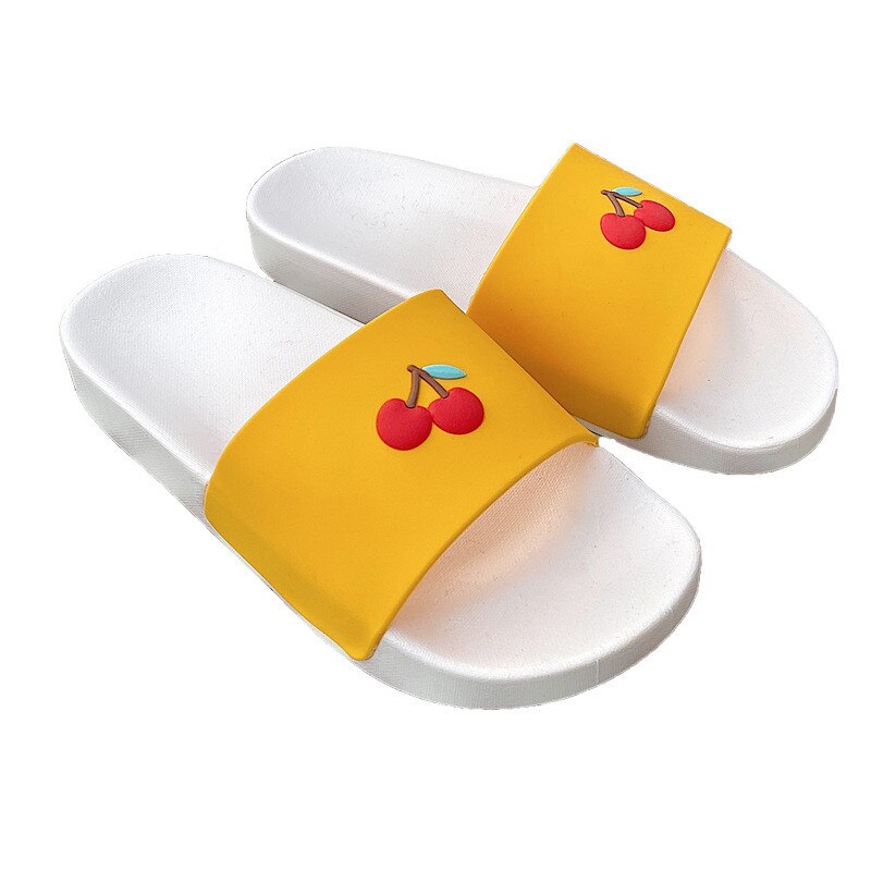 Cartoon pvc dames binnenpantoffels schattige kersenhouten pantoffels zomerslippers damesschoenen strand slippers badkamer slippers  sh380